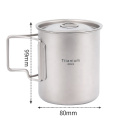 Wholesale outdoor camping drinking titanium mug